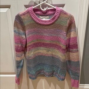 LOFT Women's Pastel Striped Sweater
